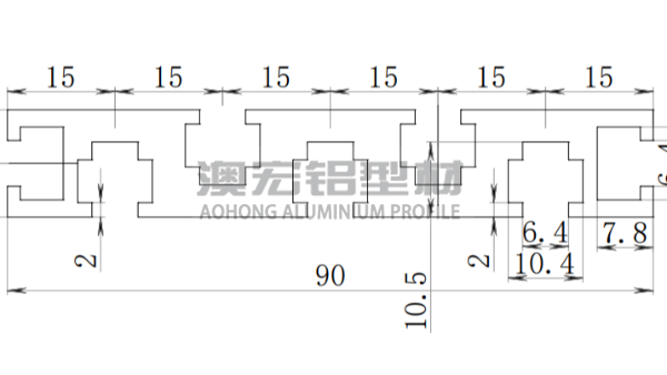 國標(biāo)1590工業(yè)鋁型材